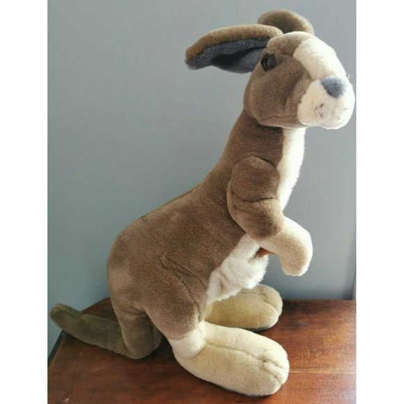 Plush Mania Large Kangaroo With Joey 22" - Picture 4 of 4
